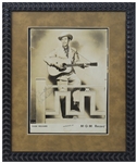 Hank Williams, Sr. Signed Photo, Without Inscription -- With PSA/DNA & Roger Epperson COAs